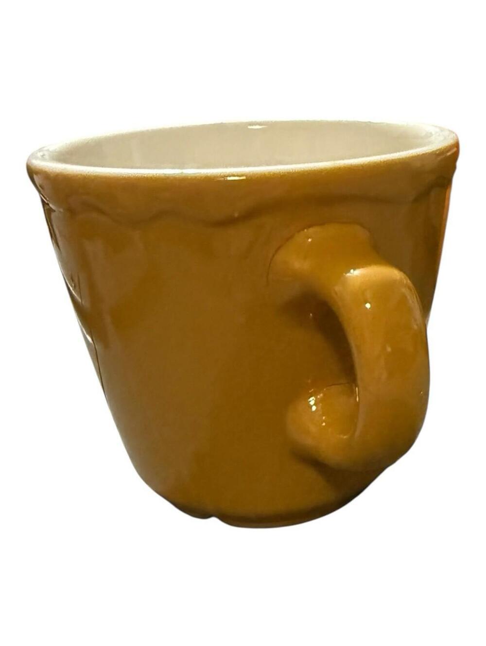 Vintage Homer Laughlin TB-11 Yellow Restaurant Ware Coffee Mug USA Diner - Picture 4 of 9